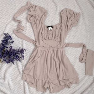 Beige Neutral Colored Romper
